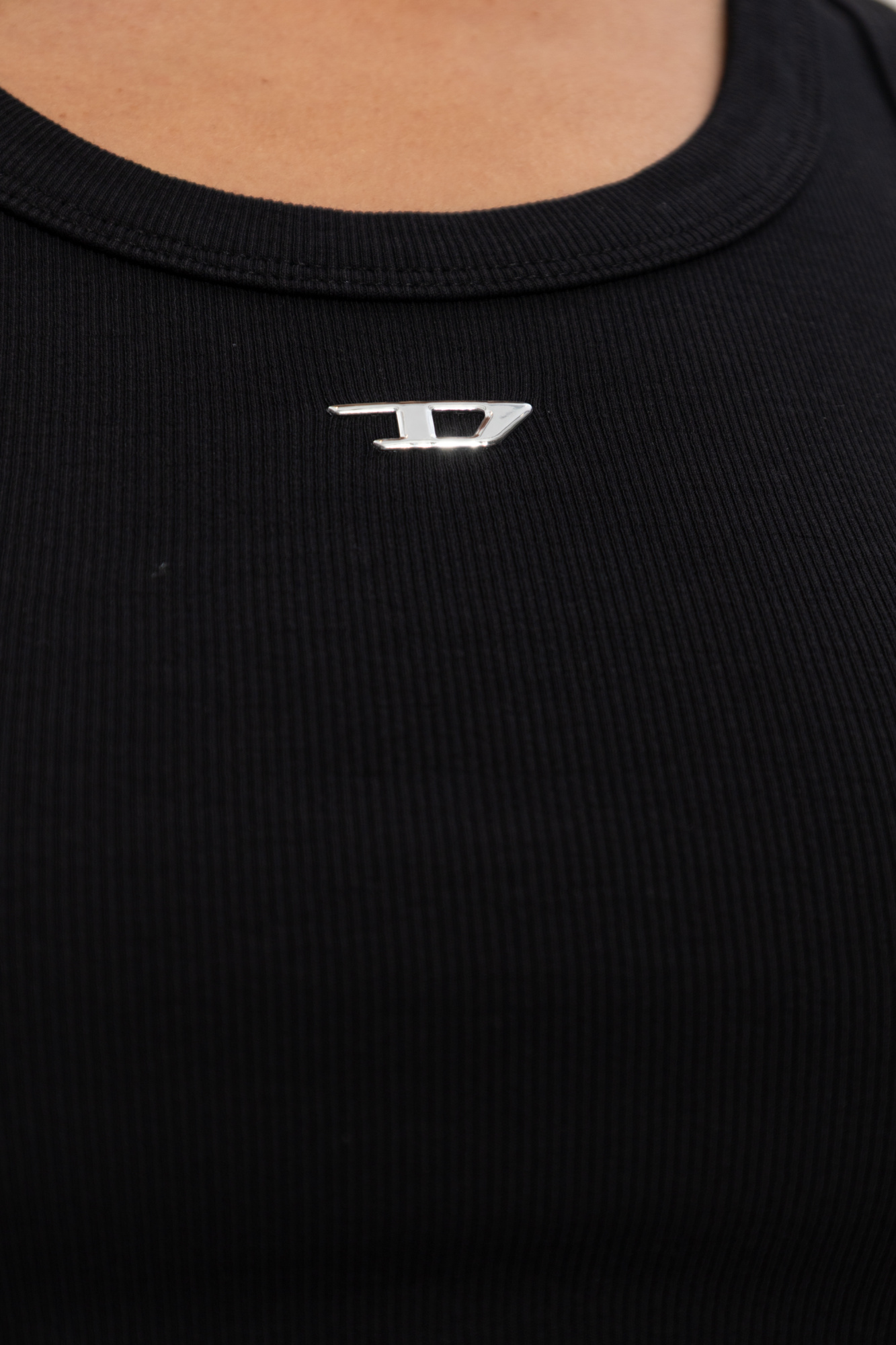 トップス DIESEL K-LOGOS Black M トップス DIESEL K-LOGOS Black M Diesel logo-print Cotton T